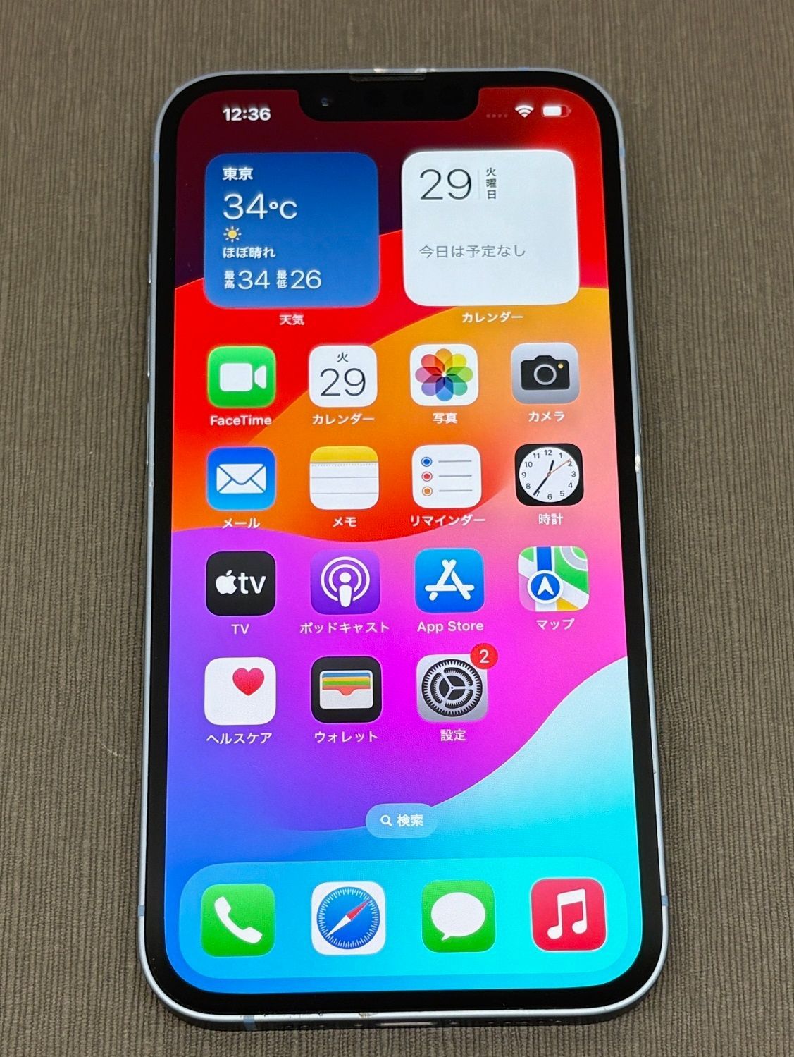 Apple iPhone 14 ブルー ジャンク iPhone 14 128GB Unlocked Used (Excellent Condition) Blue