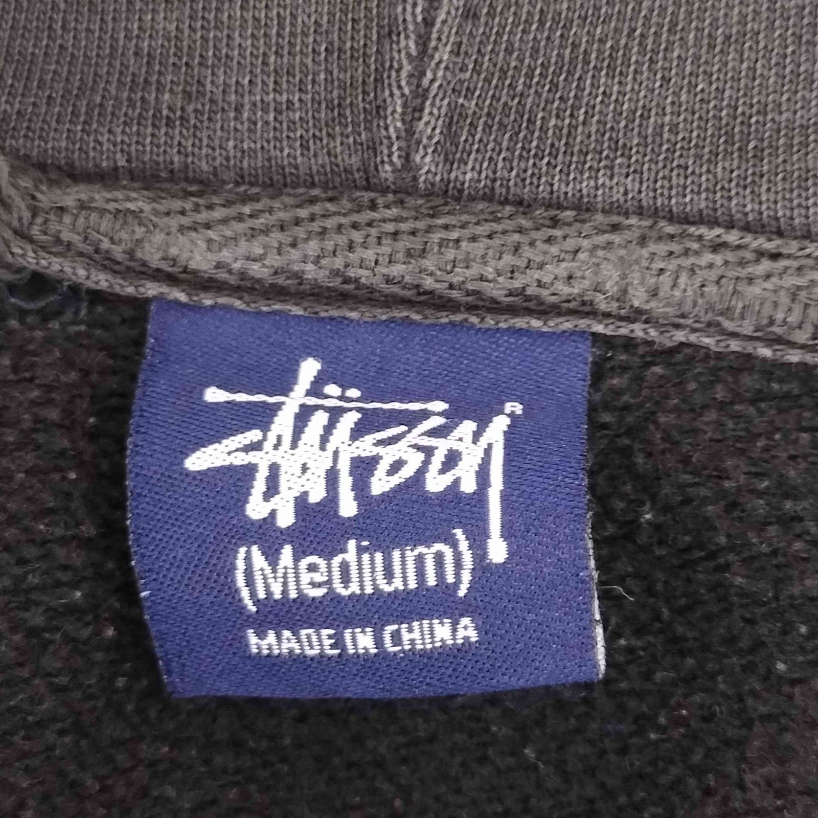 ステューシー Stussy 90s 紺タグ カモワッペン ジップアップ