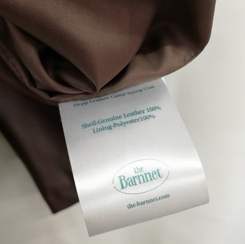 ジャケット・アウター The Barnnet ザバーネット The Barnnet 23FW Men's Depp Leather Camp String
