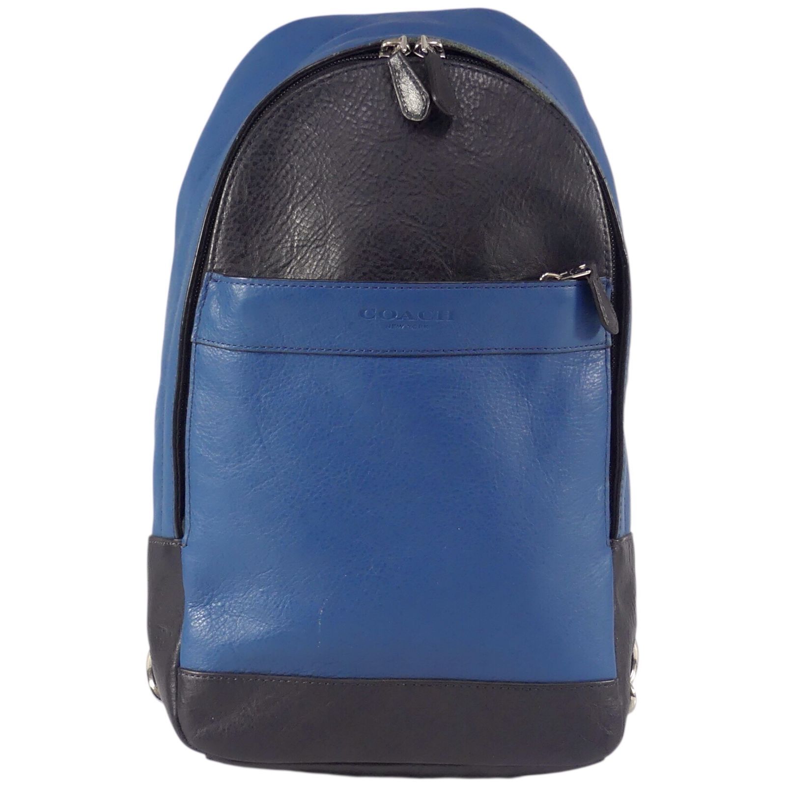 COACH コーチ ボディバッグ スリングバッグ 青 ブルー メンズ 