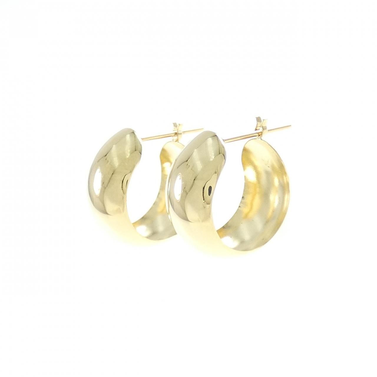 ete K18YG フープ ピアス ete K18YG グレイン フープ ピアス ete