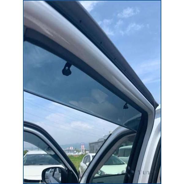 ドアバイザー ライズ ロッキー A200 Aサイドバイザー スモーク 雨よけ 換気 金具付き フロント リア 4ピース FFCRYSTALESIA_COM