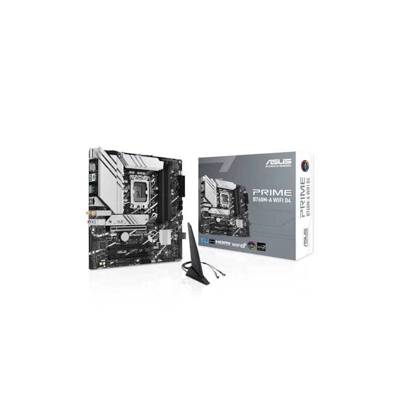 ASUS PRIME B760M-A WIFI D4 intel 第14 13 12世代 CPU対応 LGA1700 B760 搭載 DDR4 mATX マザーボード| 正規代理店品 1