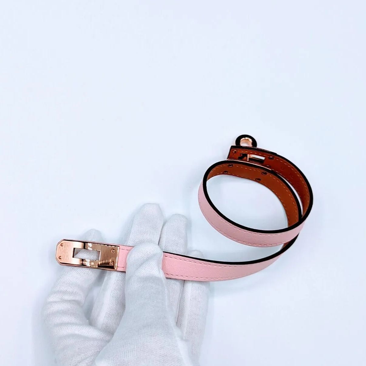 期間限定お値下げ　エルメス　ケリー　バングル HERMES ケリー レザーバングル 最終値下げ エルメス ブレスレット