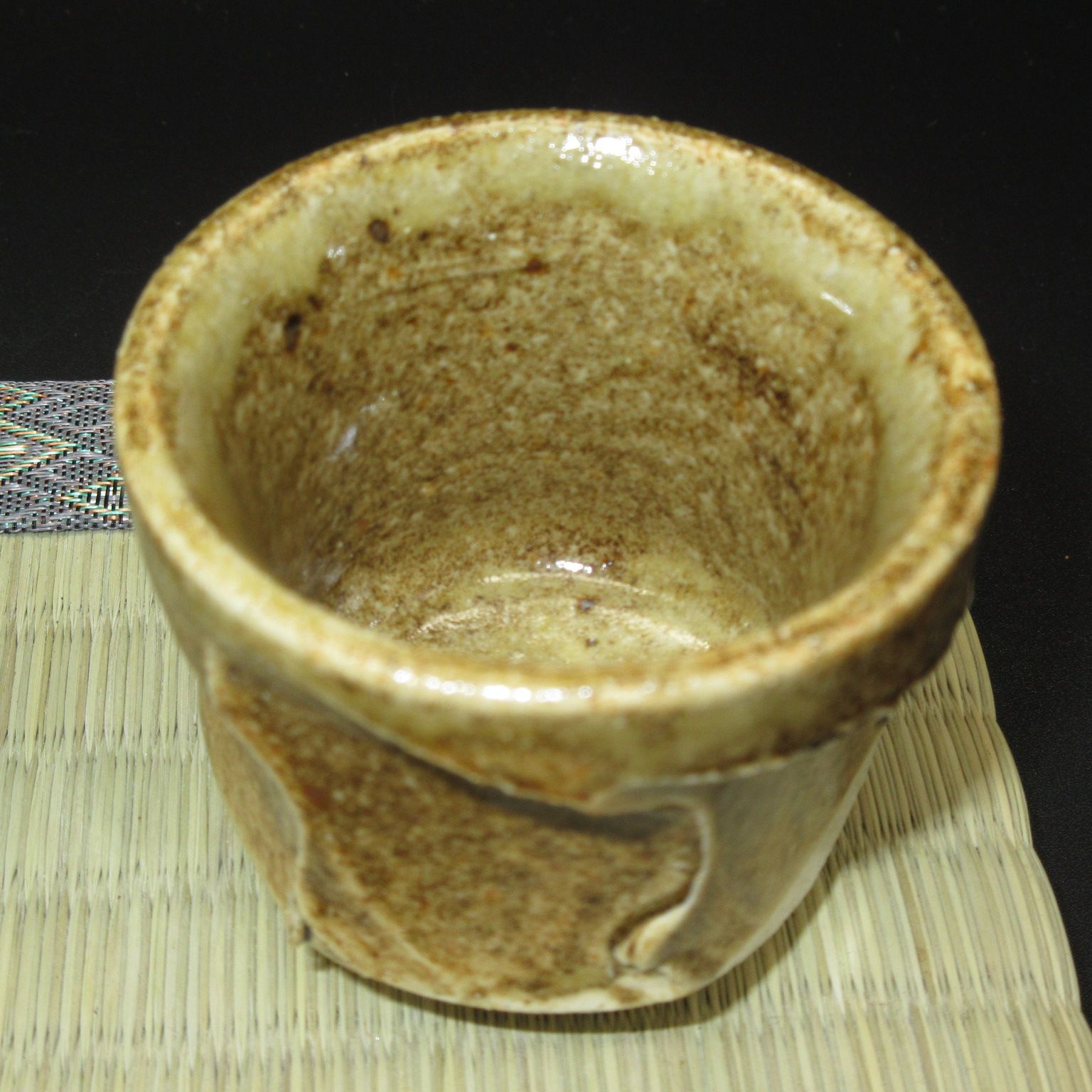 古瀬戸 美濃焼 黄瀬戸 瀬戸焼 盃 ぐい呑み 猪口　古陶 ☆陶器 瀬戸物 美濃焼 白山窯 猪口 盃 ぐい呑 5色セット (箱入り
