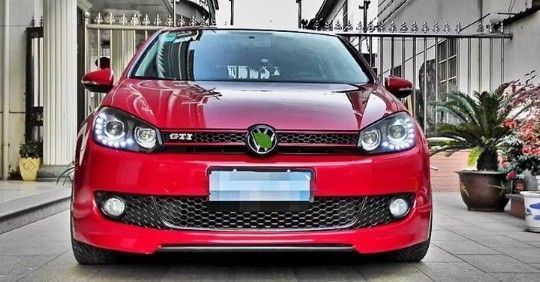 高品質 VW GTI ゴルフ6 2008年-2012年 フォグ グリル 3点セット