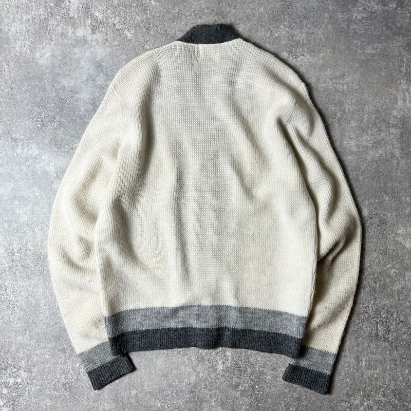 60s 70s Fine Sportswear アクリル ニット カーディガン M / 60
