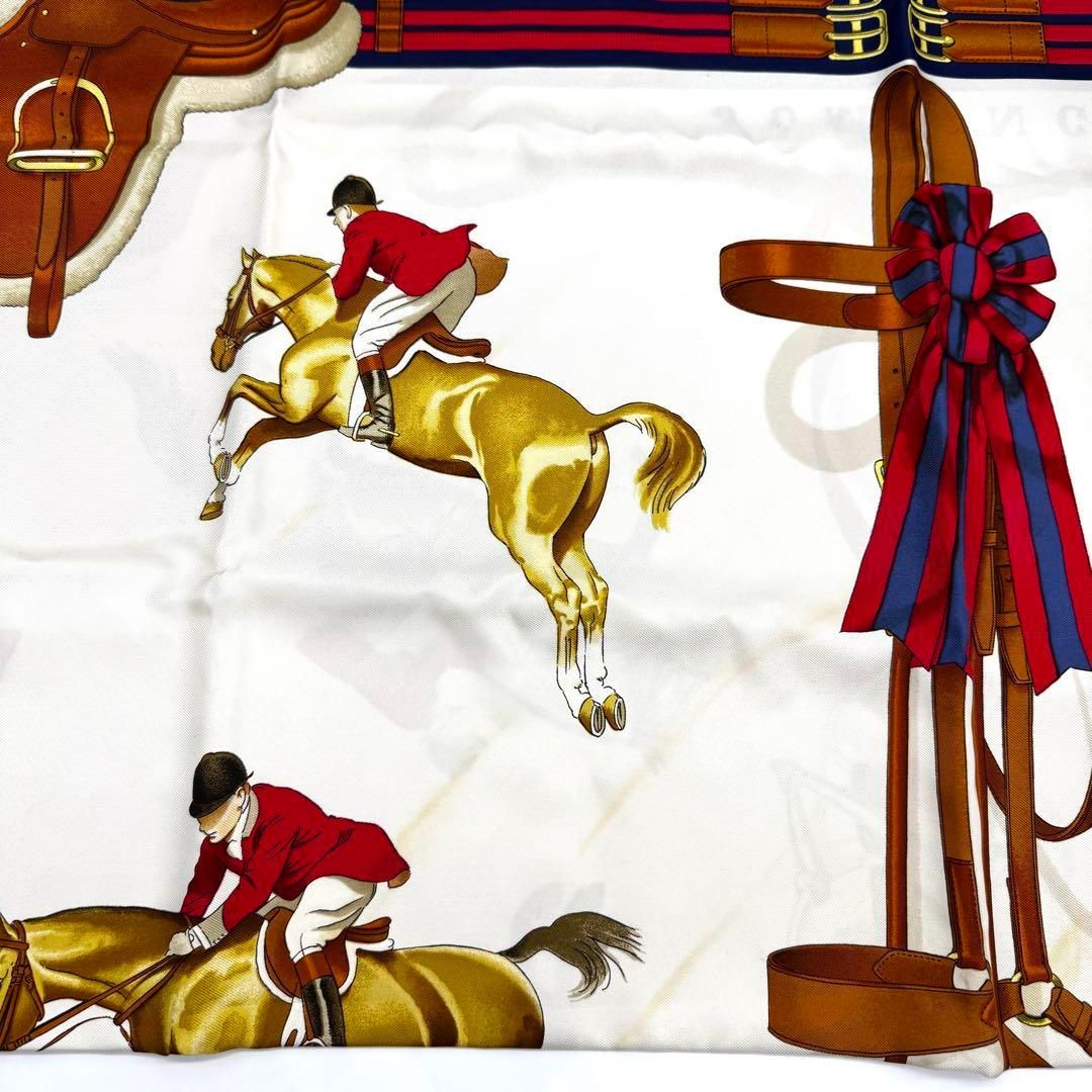 HERMES エルメス スカーフ　カレ90　乗馬　ジャンピング　シルク HERMES エルメス スカーフ カレ90 乗馬 ジャンピング シルク