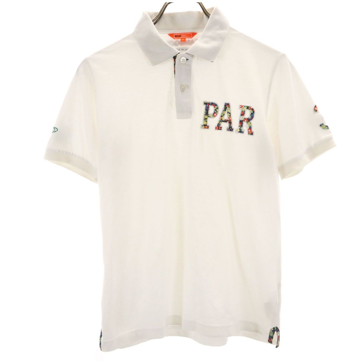 BEAMSGOLF ポロシャツ レディース ホワイト BEAMS GOLF（ビームス ゴルフ）〈WOMEN〉 ORANGE LABEL / 襟ロゴ