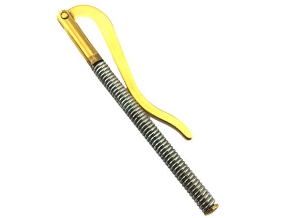 二つ折り財布 ブラック×ホワイト×ゴールド