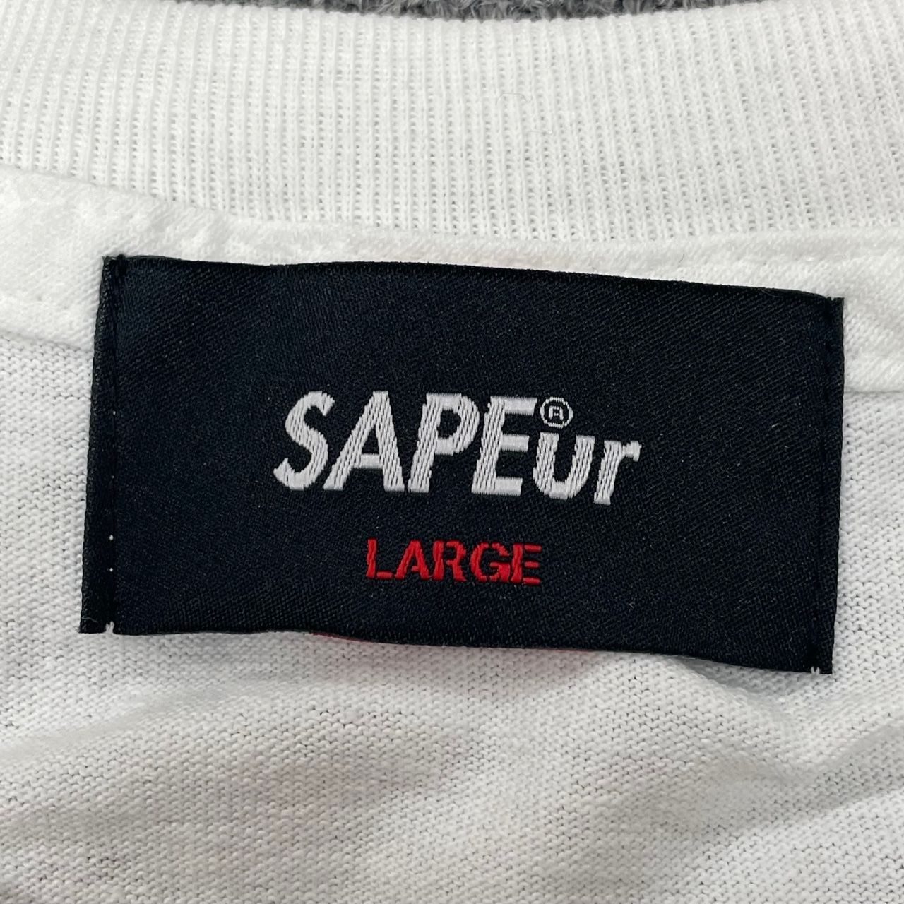 新品 SAPEUR CARGO SERVICE 限定T-shirt オオカミ プリント クルー 