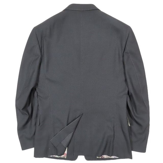 美品　ポールスミス  セットアップスーツ　ダークグレー　ストライプ　シルク混 Paul Smith（ポール・スミス） 美品△Paul Smith マルチカラー