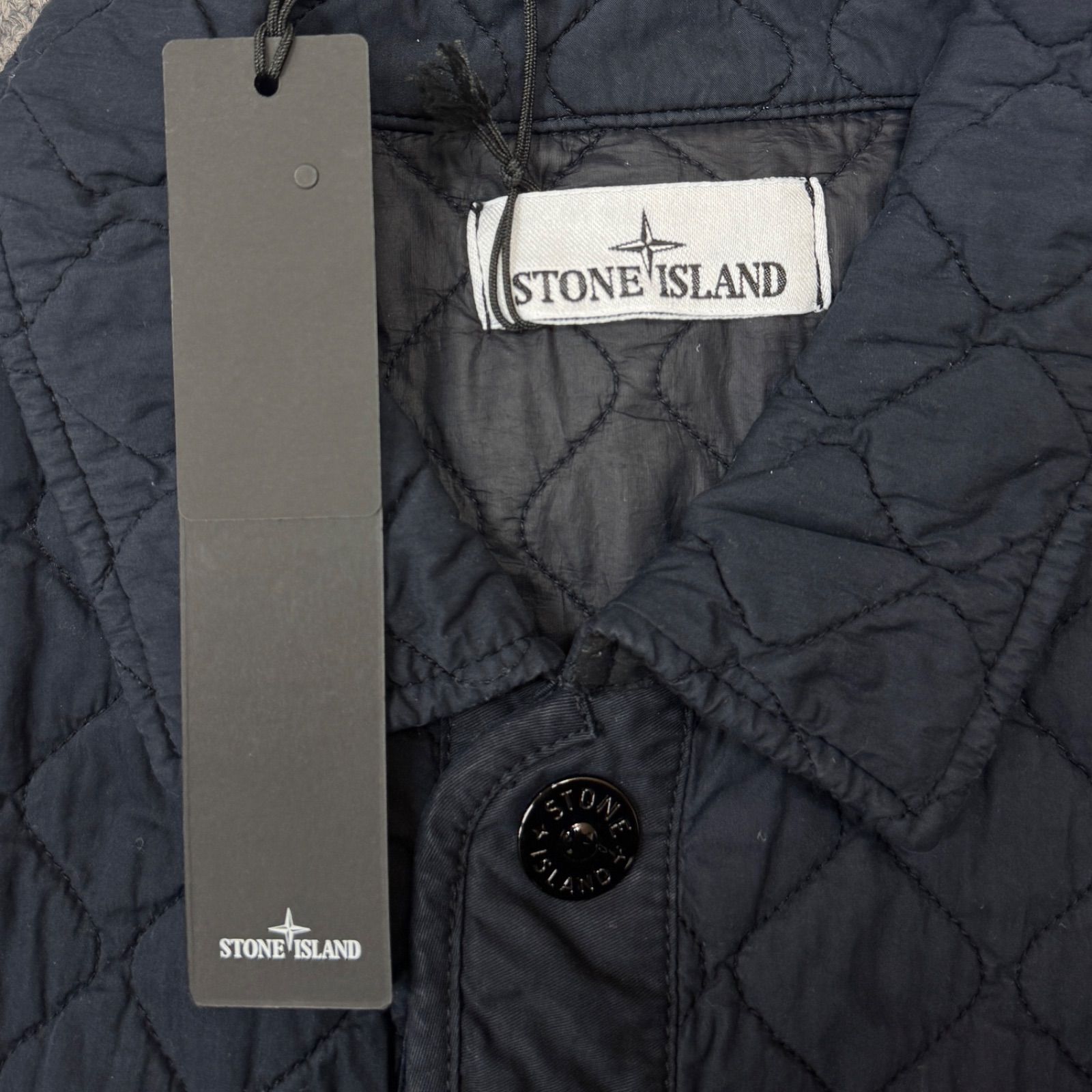 STONE ISLAND キルティングジャケット グレー・ネイビー