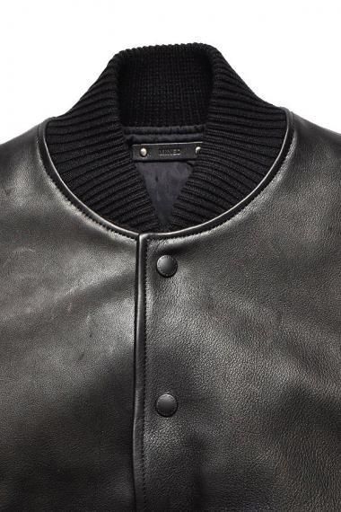 MINEDENIM｜マインデニム Rusty Calf Leather Varsity Jacket