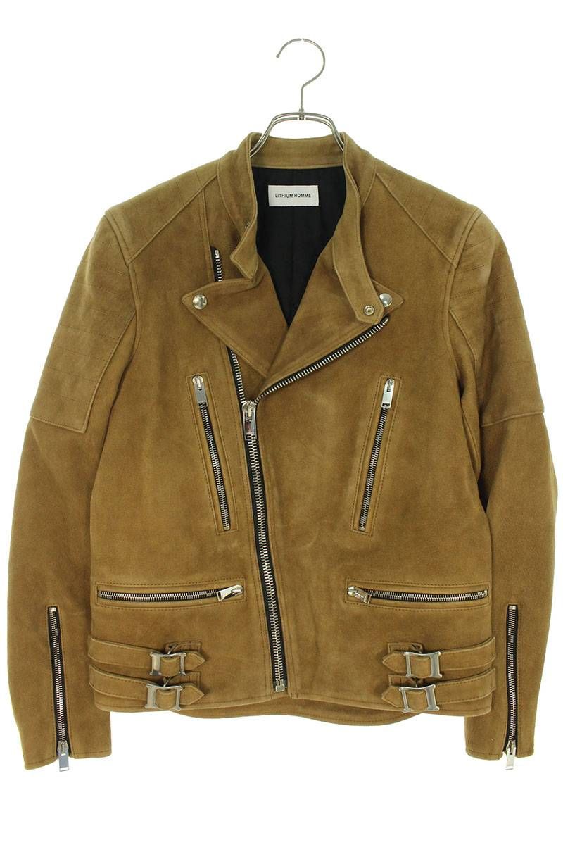 【美品】LITHIUM HOMME 42 リチウムオム シングルライダース lithium homme レザージャケットサイズ42 リチウムオム