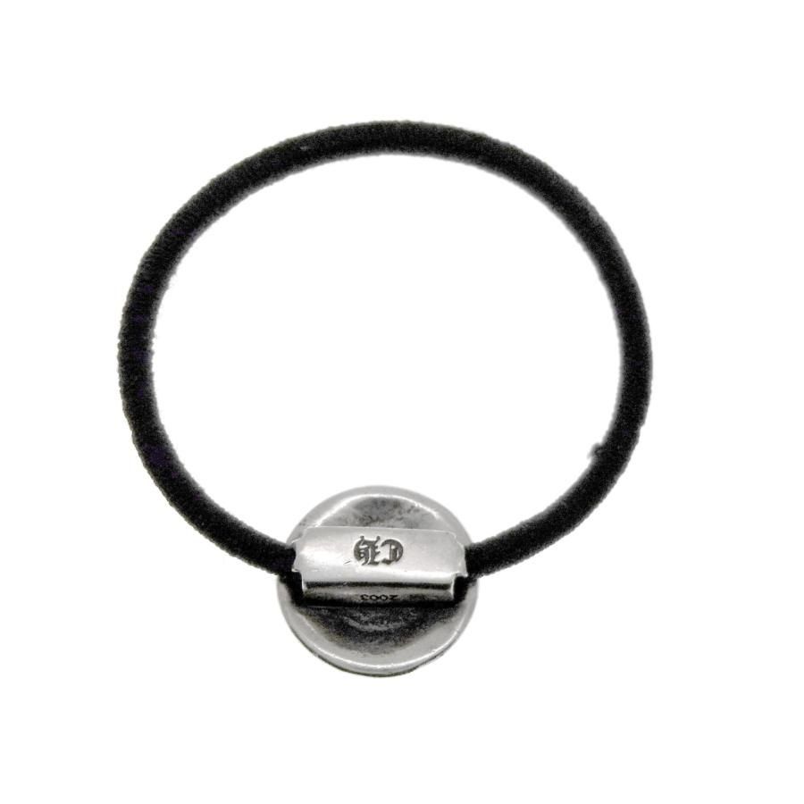 クロムハーツ CHROME HEARTS 【 HAIRBAND CH PLUS 】 オールド クロス ボール ボタン ヘアゴム コンチョ ブレスレット　35898