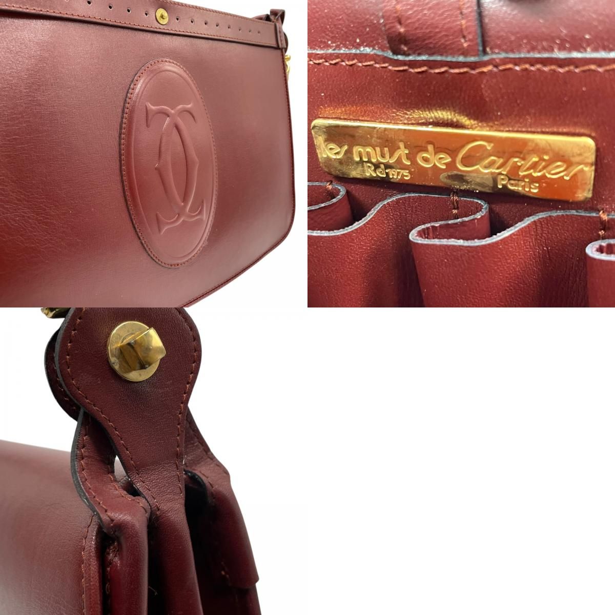 レディース 美品 Cartier カルティエ マストライン ショルダーバッグ 