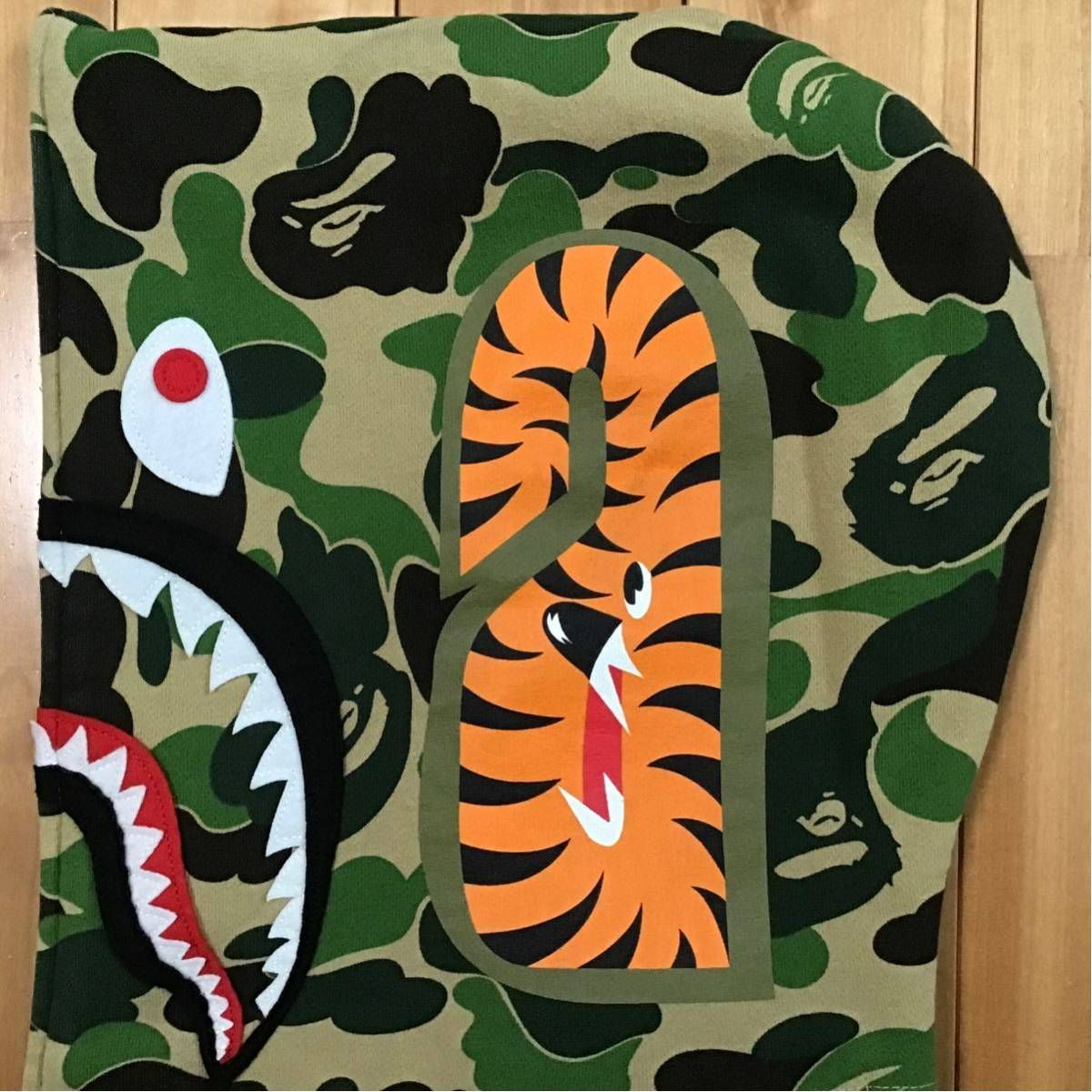 ABC camo green シャーク パーカー BAPE アベイシングエイプ A BATHING APE ABC CAMO SHARK PARKA パーカー