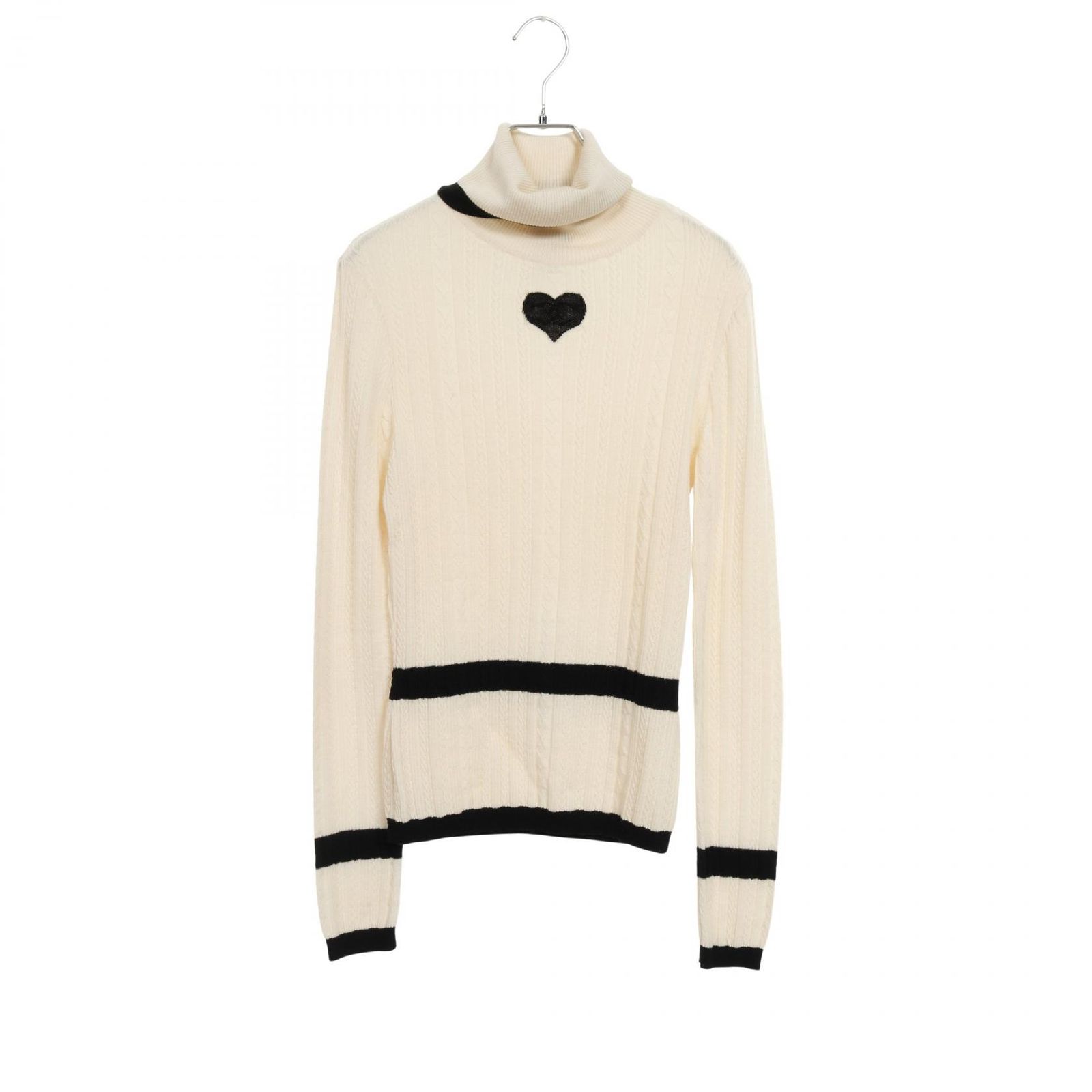 シャネル ニット シャネル CHANEL ニット ハート柄 ケーブル P52409K06738 ウール