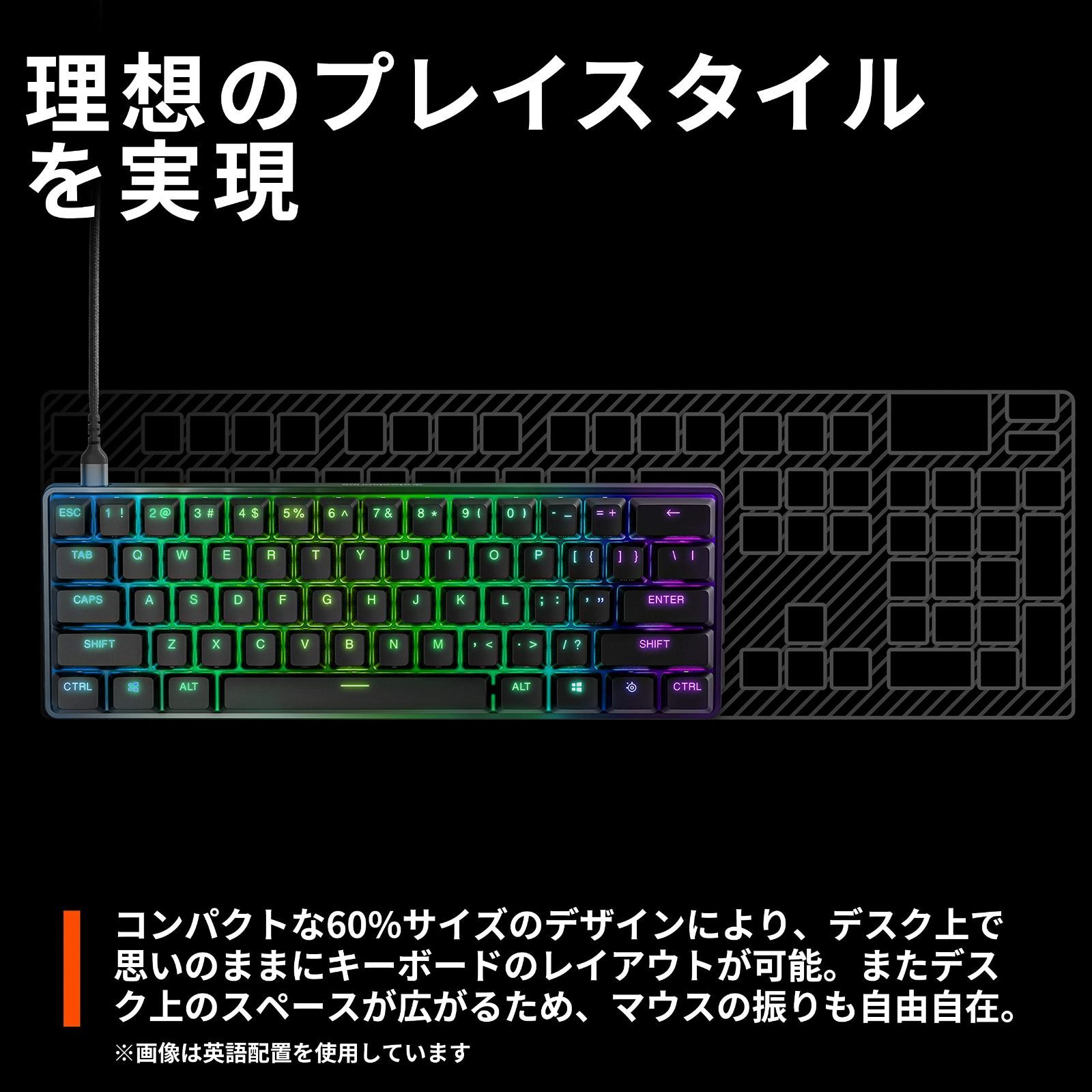 ようこそ Steelseries ゲーミングキーボード ミニサイズ Apex Pro Mini Jp 有線 日本語配列 Omnipointスイッチ 2 In 1 のレイアウ