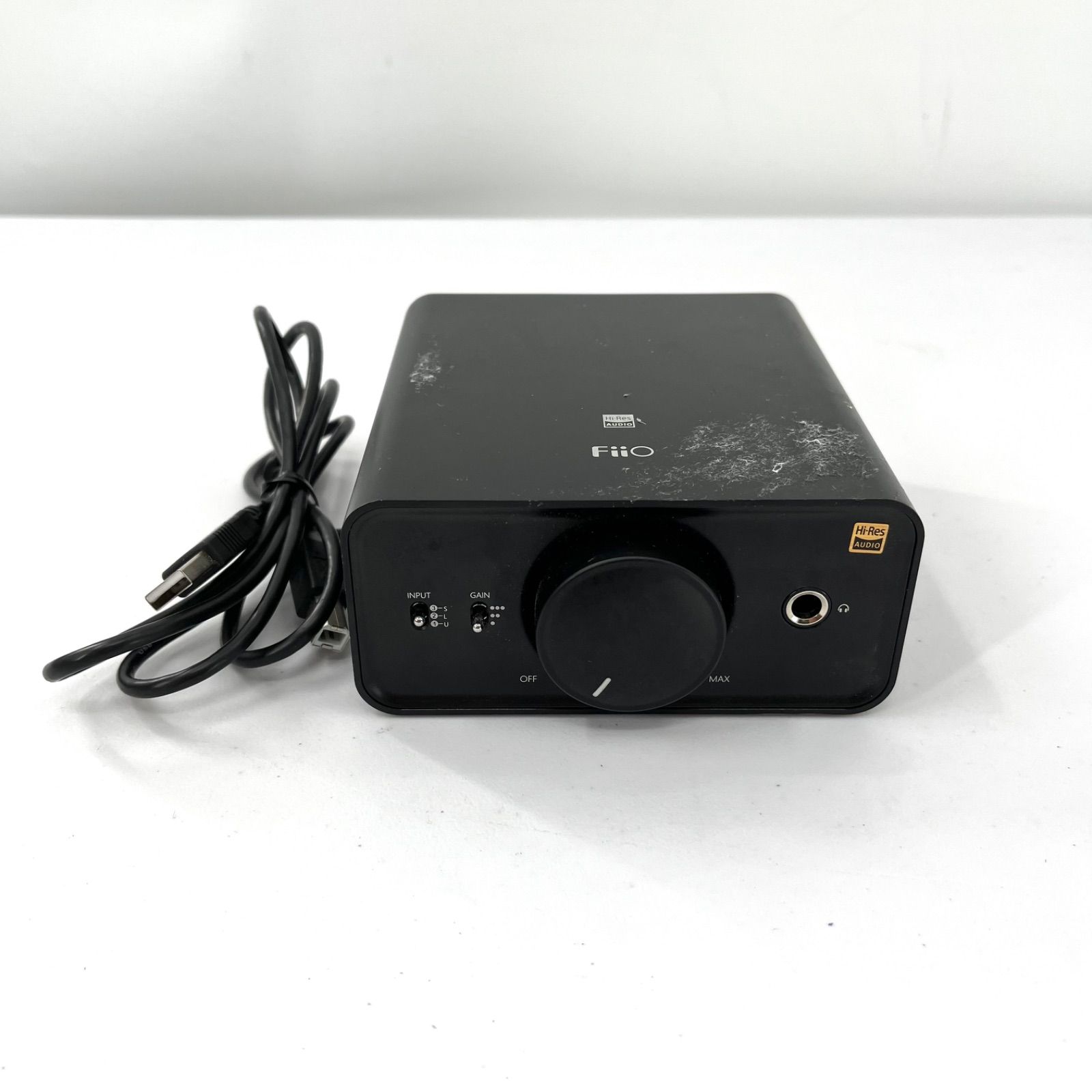 現状品 FiiO フィーオ K5 Pro デスクトップDAC ヘッドホンアンプ ハイレゾ対応 USB 光 同軸入力 USBケーブル付