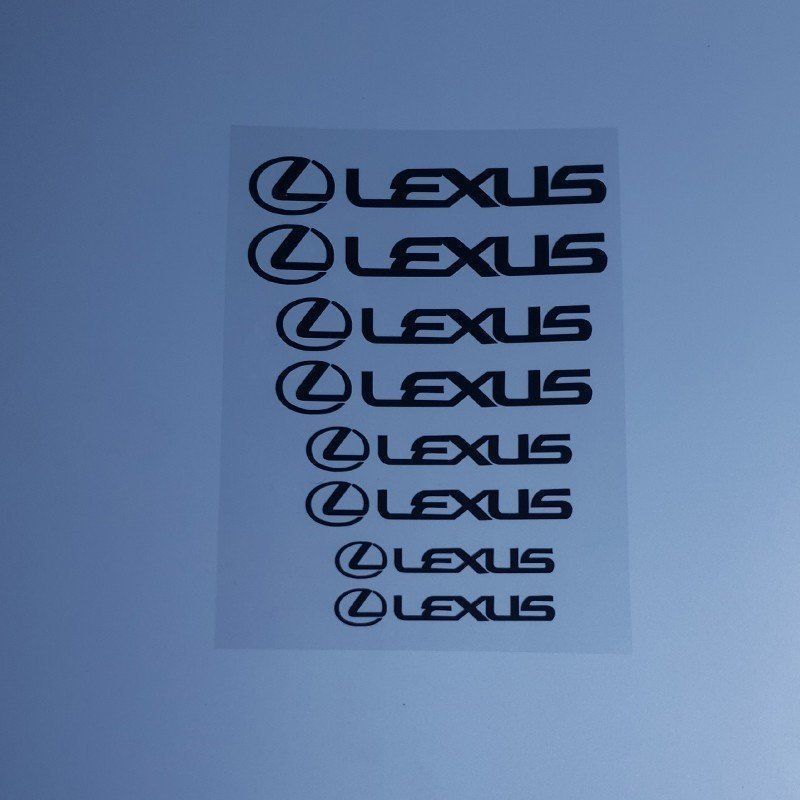 新品  レクサス LEXUS エンブレム 耐熱デカール ステッカー  ドレスアップ ブレーキキャリパー 自動車汎用 黒 LS/UX/NX/RX/RC/IS/GS/ES
