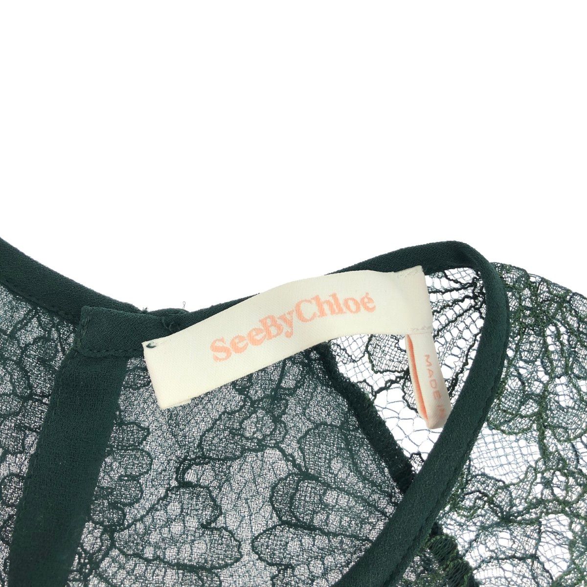 SEE BY CHLOE シーバイクロエ 総レースロングドレスワンピース サイズ 