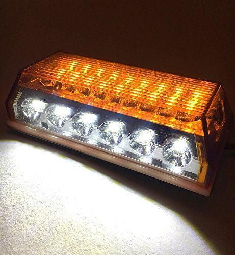 アンバー 24V トラック 用 角型 24 LED サイド マーカー ランプ アンダー ダウン ライト 付き 10個 セット ホワイト ブルー  アンバー グリーン レッド レインボー カスタム パーツ トレーラー デコトラ 等 (アンバー) - メルカリ