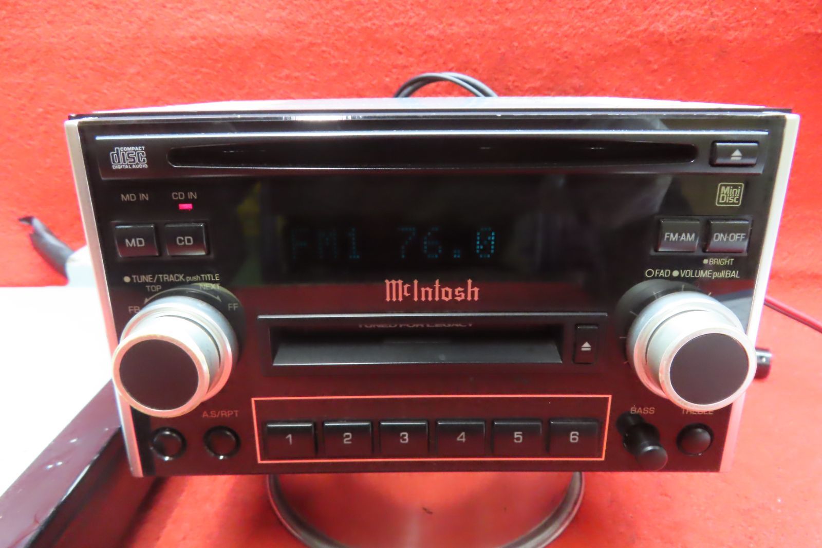 ＊CS2111＊ 付 スバル純正 レガシィ BE5 BE9 BH5 BH9 mcIntosh PF-40251-C EF-10801 CDデッキ オーディオ プレーヤー 本体のみ