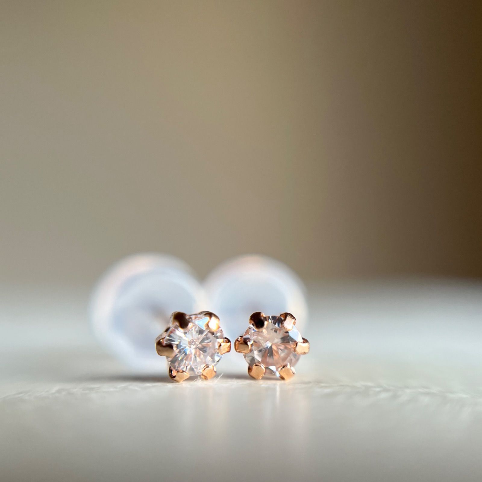 K18PG 希少☆天然ピンクダイヤモンド 0.16ct ピアス 18金ピンク