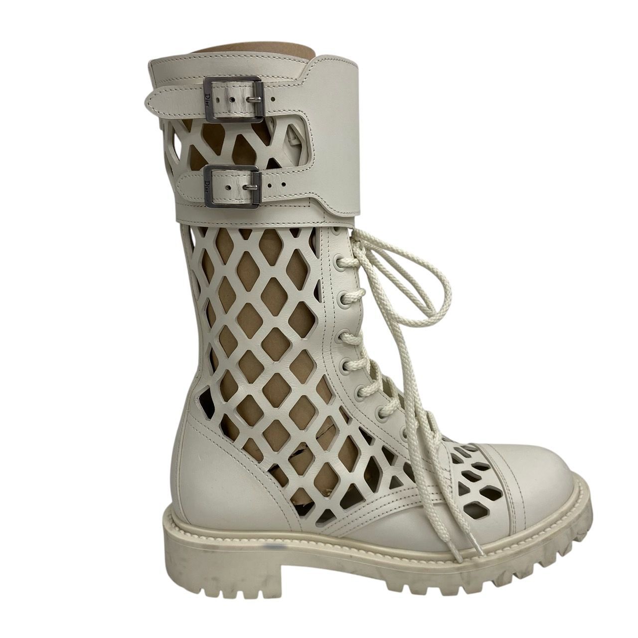 CHRISTIAN DIOR クリスチャンディオール レースアップ ショートブーツ 