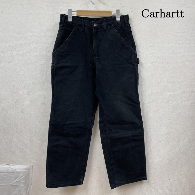 Carhartt カーハート パンツ ワークパンツ、ペインターパンツ B11-BLK ダック地 ペインター パンツ ワーク パンツ ジップフライ ロゴ