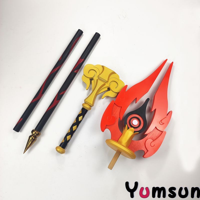 【即日発送可能】 原神 コスプレ 武器 道具 胡桃 護摩の杖 原神 コスプレ 胡桃 フータオ 護摩の杖 武器 道具 : 五次元