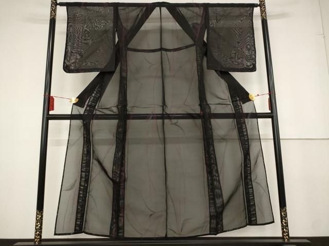 平和屋着物＊夏物 小紋 風通紗 草花文 正絹 逸品 未使用 AAAX5469fy