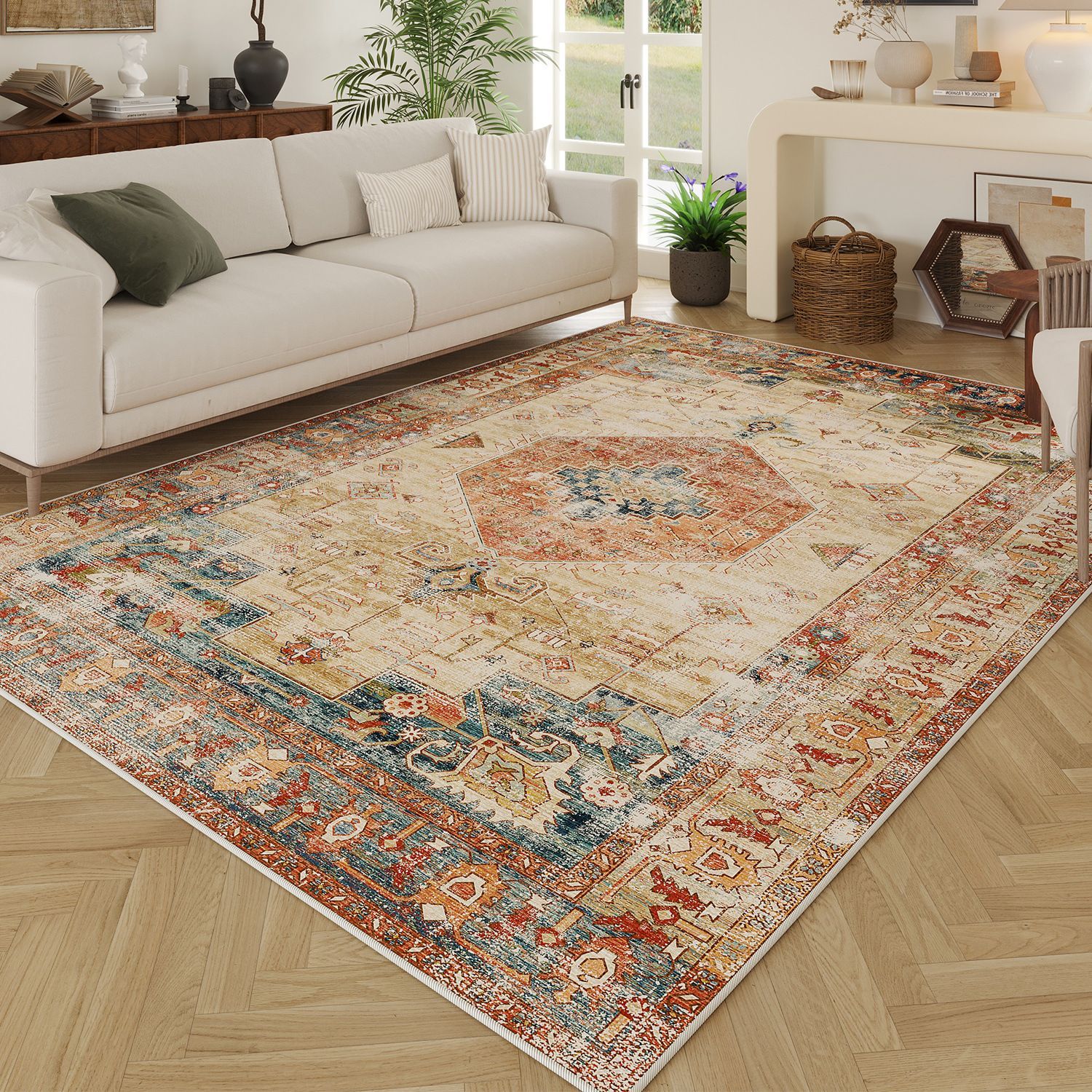 カーペット 洗える ペルシアカーペット 80cm*120cm ラグ オール