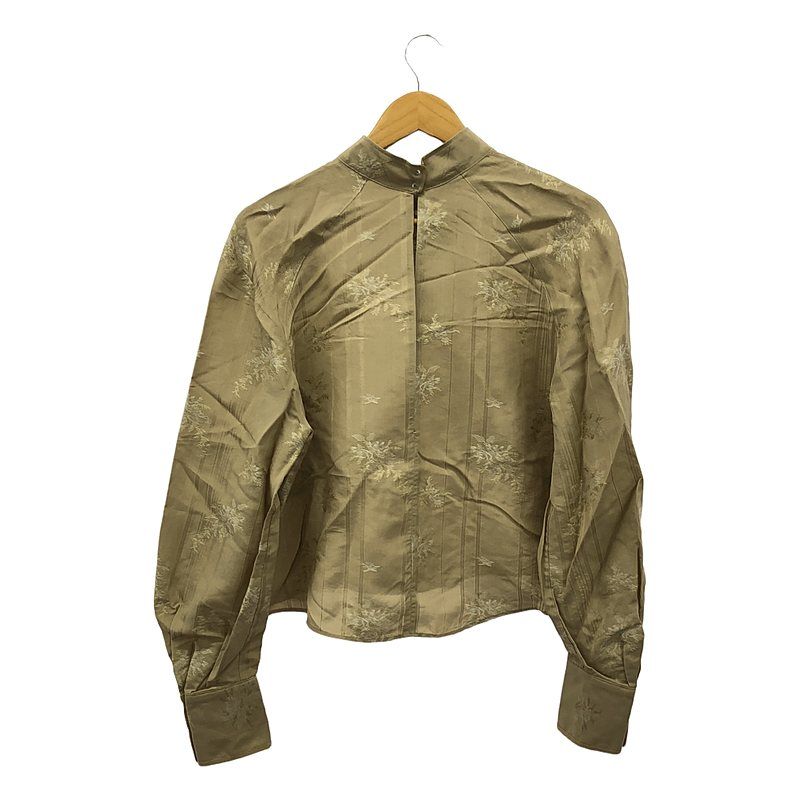 【新品】  PHOTOCOPIEU / フォトコピュー | MARINE フラワー ボトルネック シャツ ブラウス | 36 | ベージュ | レディース 新品】 PHOTOCOPIEU / フォトコピュー | MARINE フラワー ボトルネック