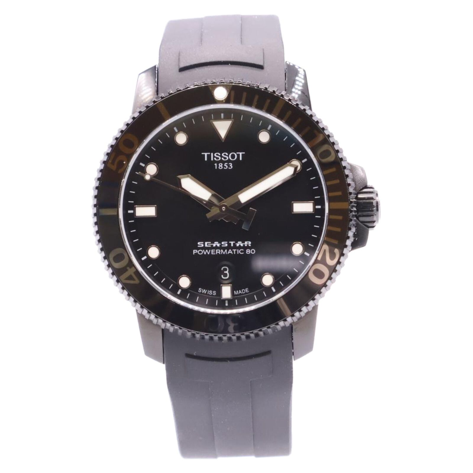 TISSOT ティソ 【美品】T120.407.37.051.00 TISSOT シースター 1000 オートマティック シースルーバック 自動巻き  - メルカリ