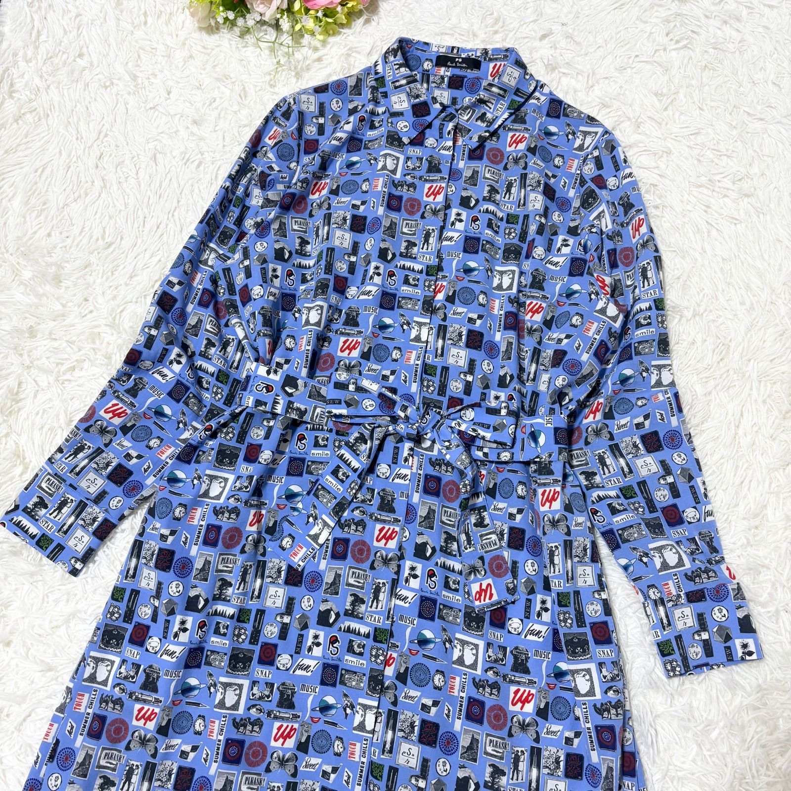 美品】Paul Smith オーバーサイズロングシャツワンピース 近年モデル