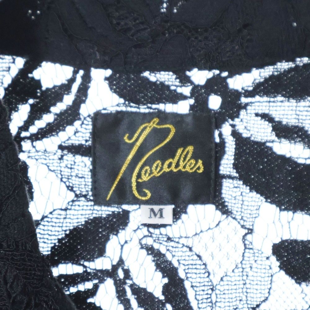 Needles (ニードルス) Cabana Shirt レース半袖シャツ ブラック MR252  