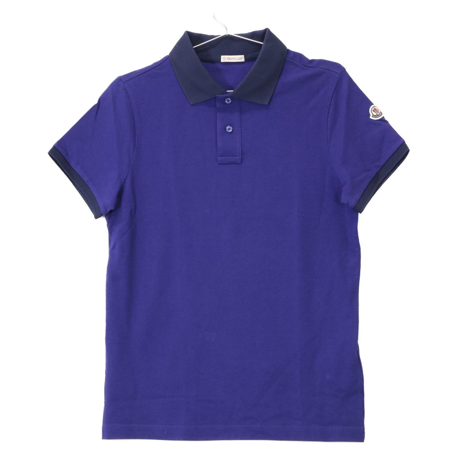 MONCLER ネイビー ポロシャツ モンクレール サイズS MONCLER