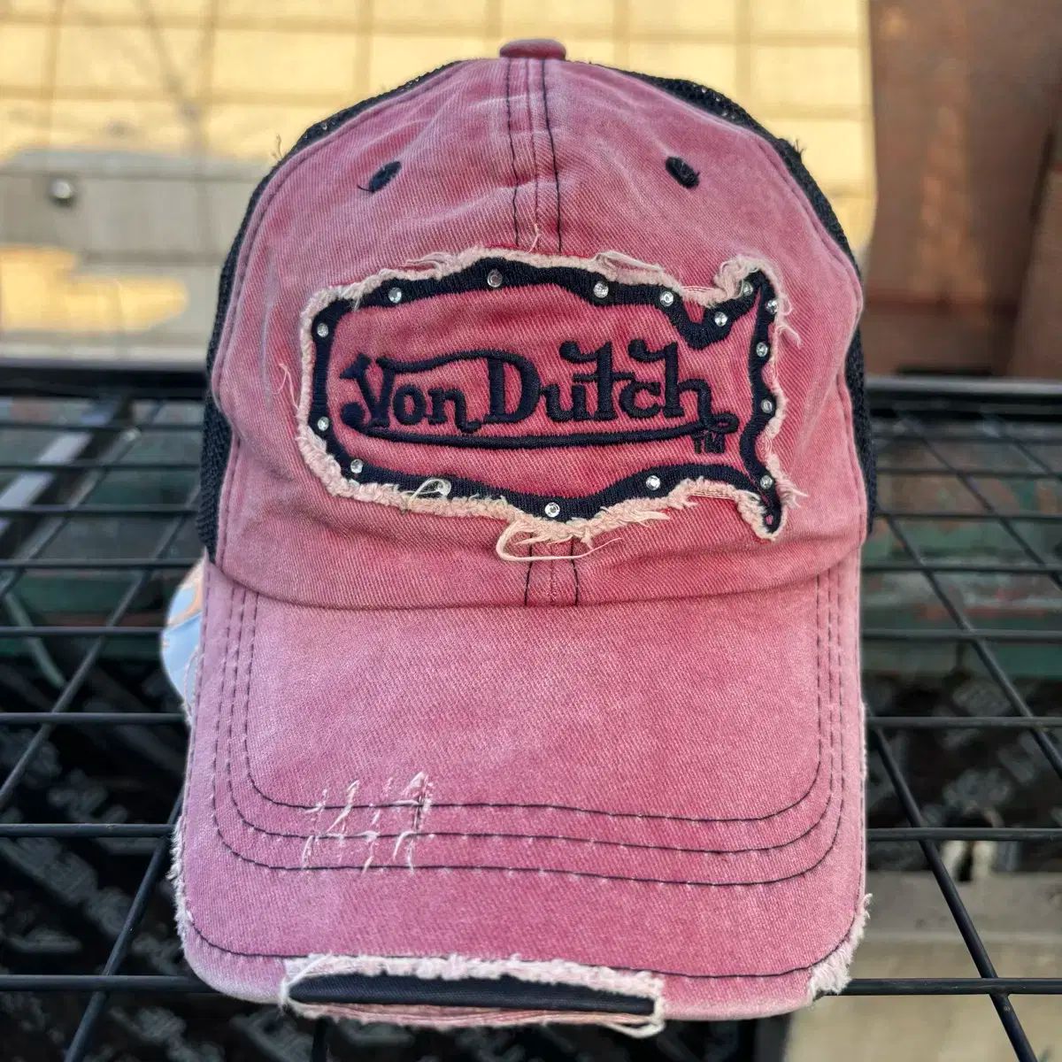 Von Dutch Von Dutch(ボンダッチ) レトロ ダメージ 詳述 ピンク