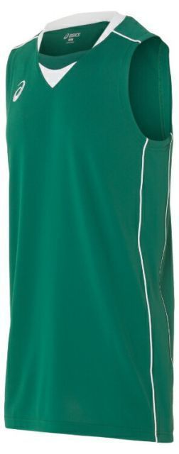 asics アシックス GAMESHIRT ダークグリーンXホワイト XO XB1355 380 | スポーツ用品 スポーツ グッズ ツール アクセサリー 雑貨 小物 使いやすい バスケットボール 衣類 レディース メンズ XO ウエア 