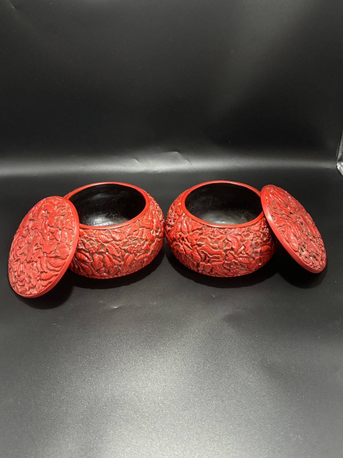 中国美術 香合 ストア 漆器 中国古玩 碁石入れ 漆芸 時代物 茶道具 唐