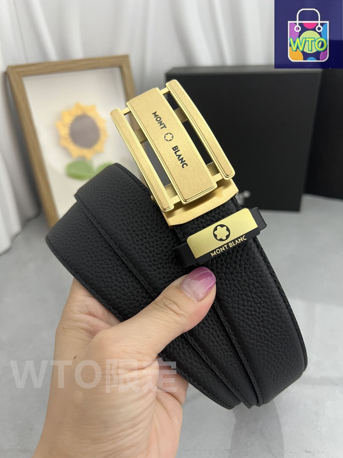 MONT BLANC ベルト　ゴールドバックル　モンブラン MONT BLANC ベルト ゴールドバックル モンブラン 楽天市場