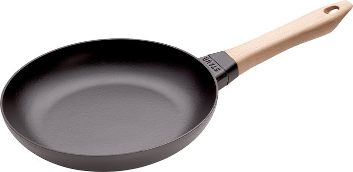 3営業日で発送 STAUB ストウブ ストウブ ウッドハンドルフライパン２４㎝ AUH0102