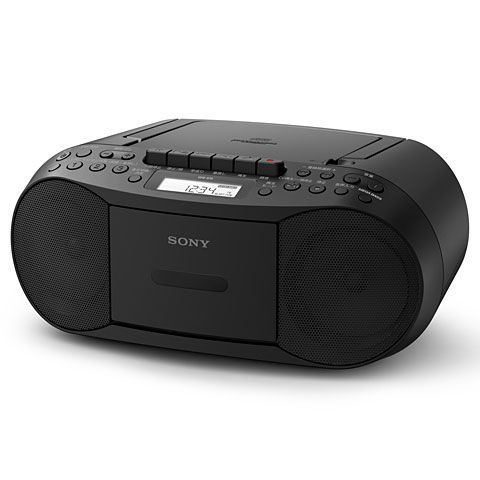 品】ソニー CFD-S70-B(ブラック) CDカセットレコーダー ワイドFM対応