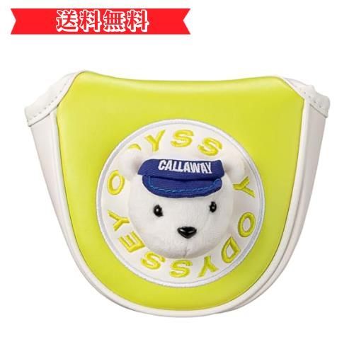 happy-shopsホワイト オデッセイ(ODYSSEY) パター カバー BEAR MALLET WHT FW 23 (マレットタイプ) ホワイト レディス