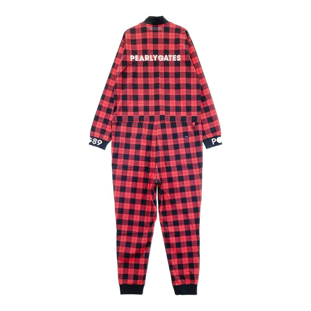 サイズ 1 PEARLY GATES パーリーゲイツ 055-1224008 オールインワン チェック柄 レッド系 240101532669 ゴルフウェア レディース ストスト