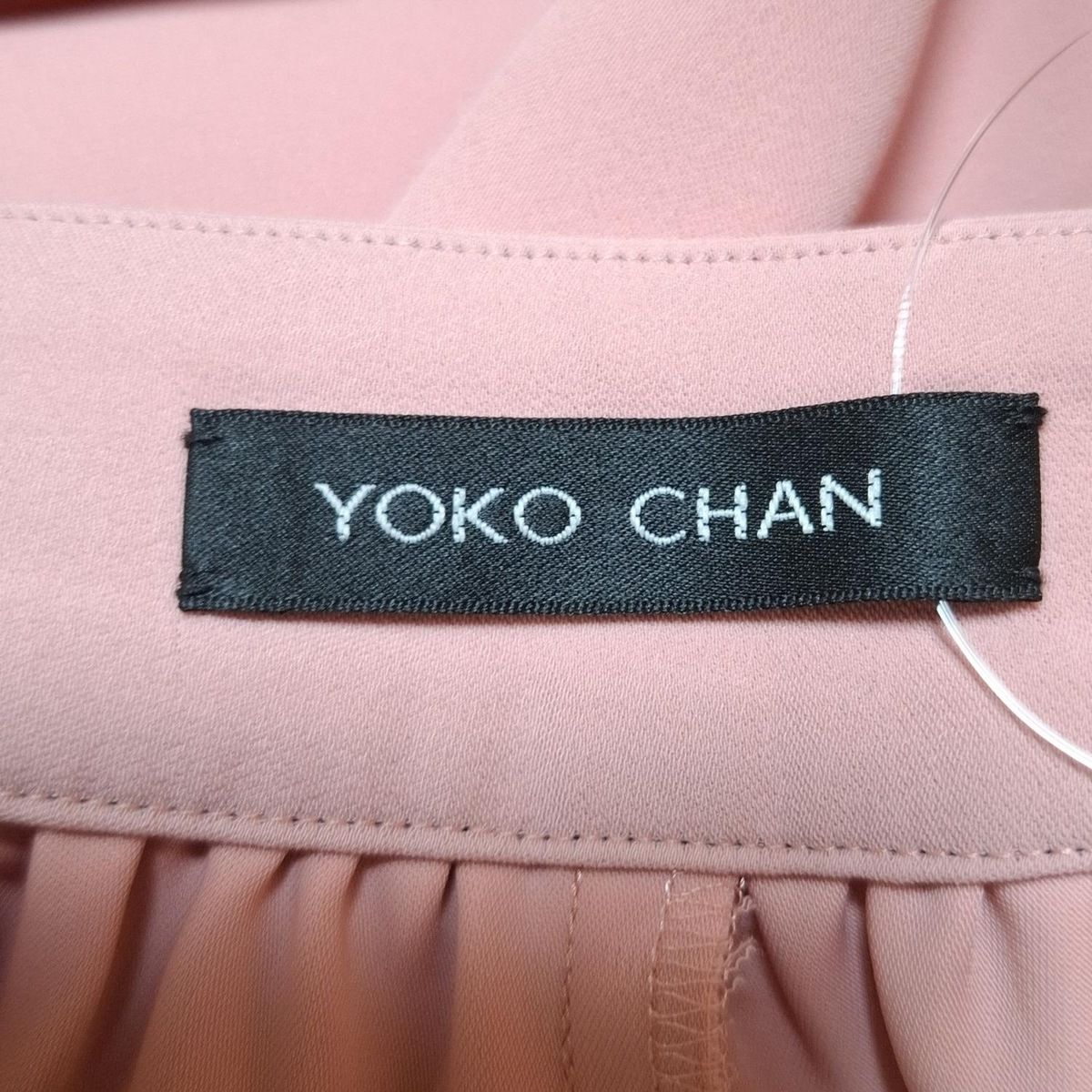 YOKOCHANヨーコチャン ピンクパンツ38 極美品】YOKO CHAN ほんのりピンクパンツ シワにならない サイズ