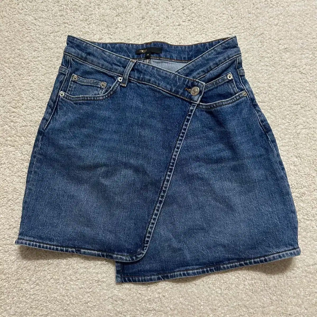 マージュ maje デニム ラップスカート 36